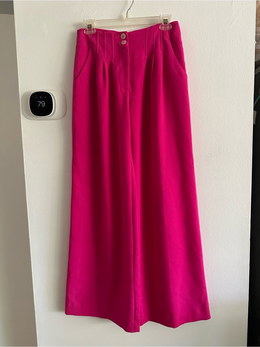 Maeve Anthropologie Bold Fuchsia Wide-Leg Trousers women 4 - Picture 2 of 7